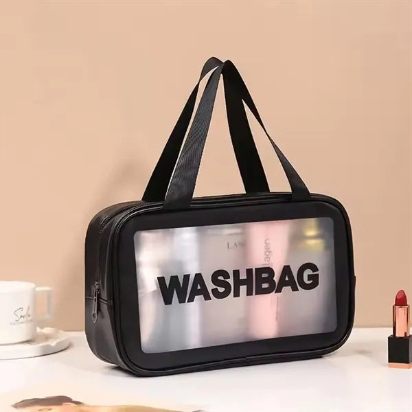 Medium PVC Transparent Zipper Organizer Cosmetic Bag