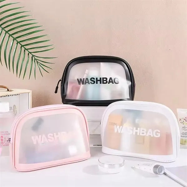 Portable PVC Wash Bags for Travel Makeup Storage