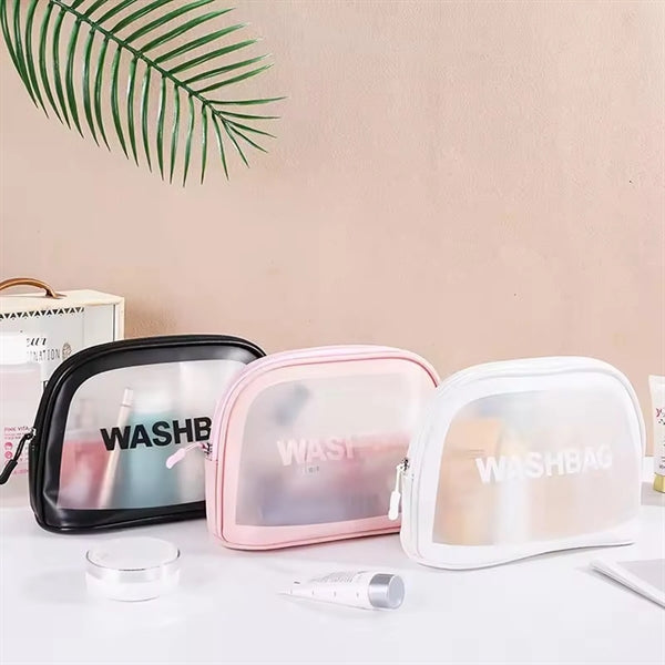 Portable PVC Wash Bags for Travel Makeup Storage