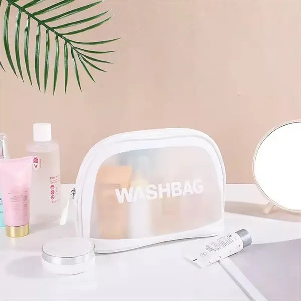 Portable PVC Wash Bags for Travel Makeup Storage