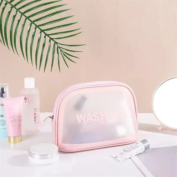 Portable PVC Wash Bags for Travel Makeup Storage