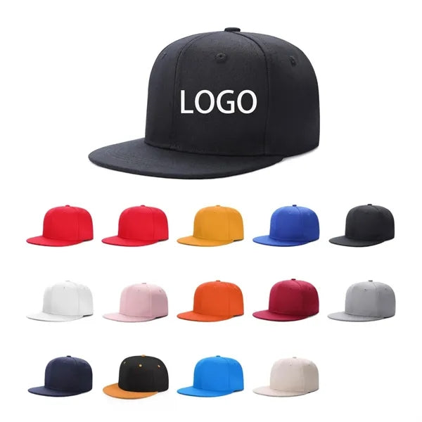 Flat Bill Snapback Trucker Cap