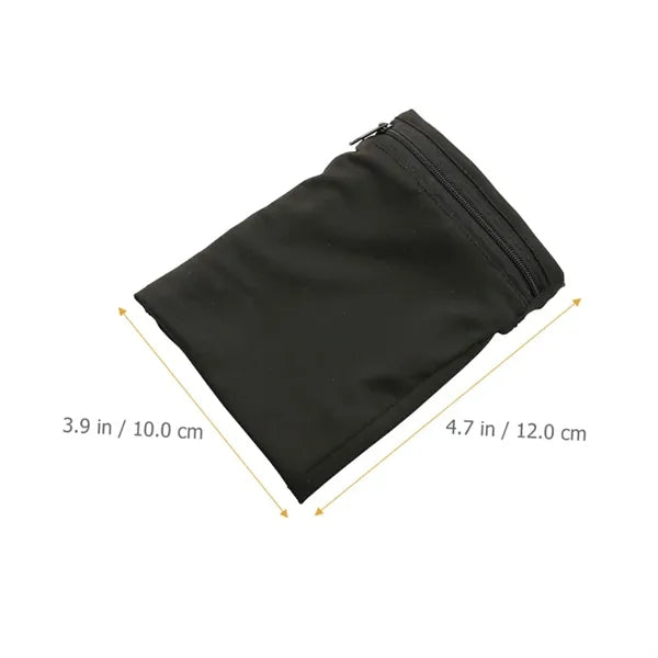 Outdoor Sports Breathable Absorbent Wrist Wallet With Zipper