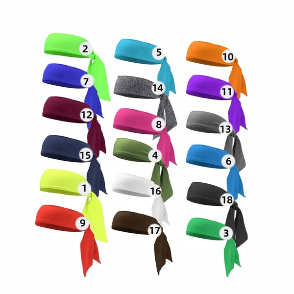 Tie Back Athletic Sports Headband