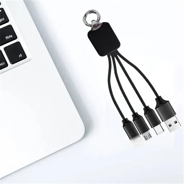 4 In 1 USB Charge Cable With Light Up Logo