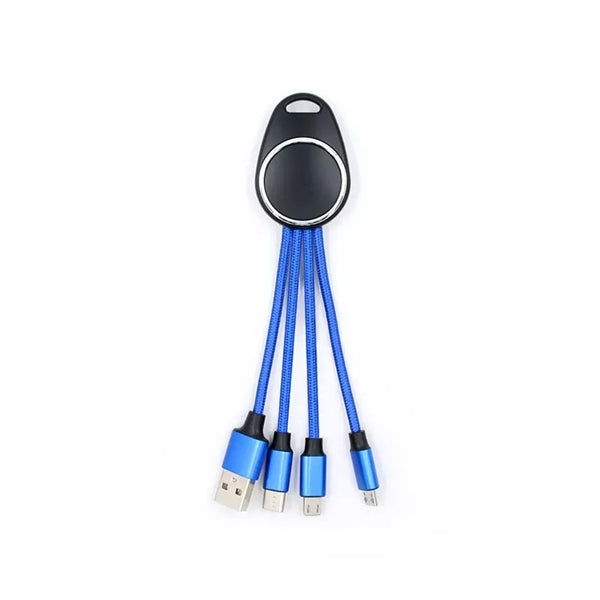 4 In 1 USB Charge Cable With Light Up Logo