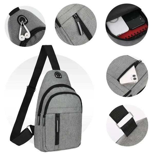 Crossbody Sling Backpack (Ocean)