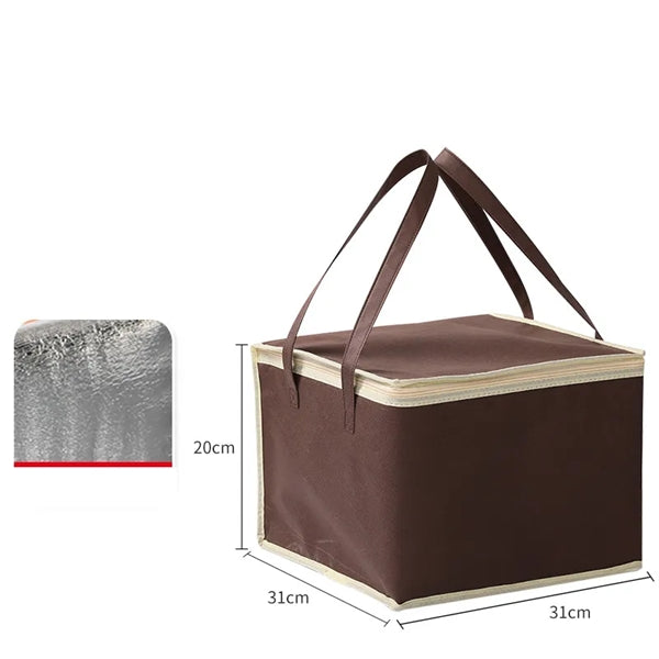 Non-Woven Takeaway Insulated Bag Food Cooler