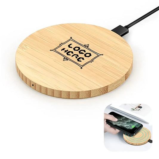 Bamboo Wood Wireless Battery Charger
