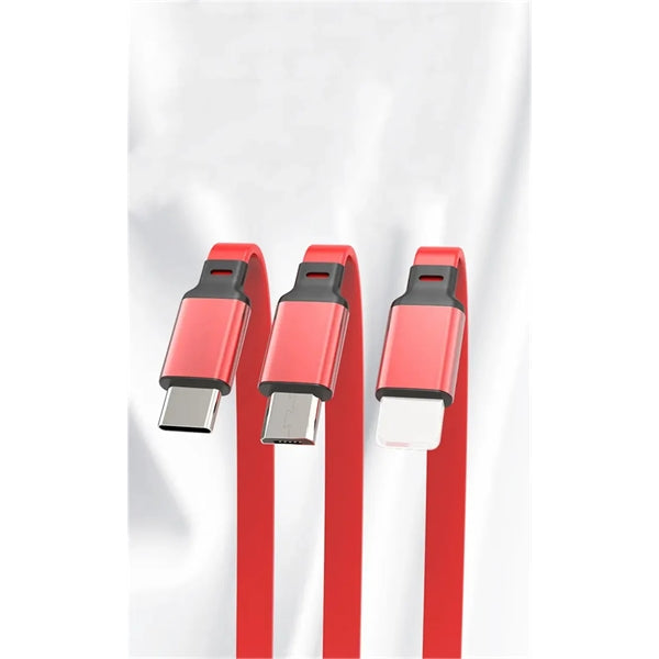 3 in 1 Retractable USB Charging Cable with Type C