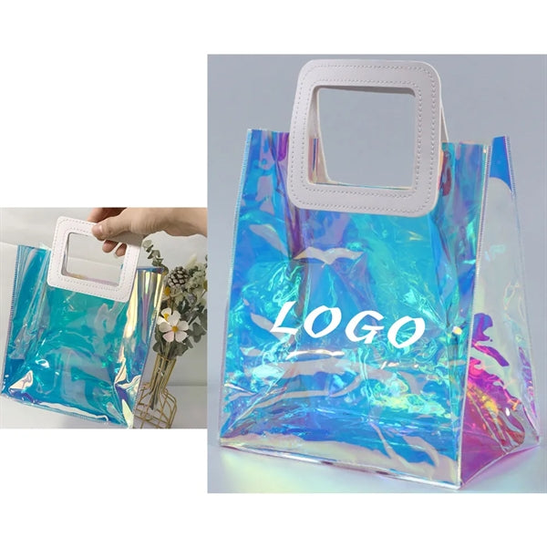 Clear PVC Holographic Gift Tote Bag