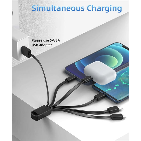 6in1 Multiple USB Fast Charger Cord Adapter For MobileTablet
