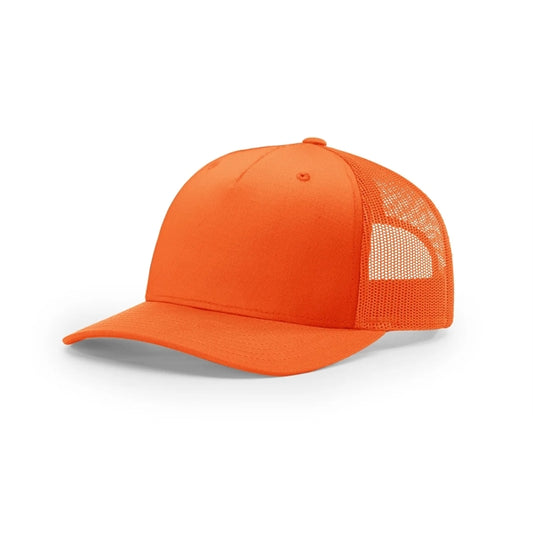 Richardson 882FP Blaze Orange Five Panel Trucker Hat