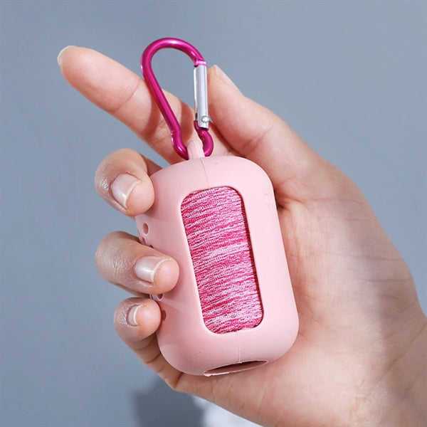 Quick Dry Sport Cooling Towel with Silicone Package