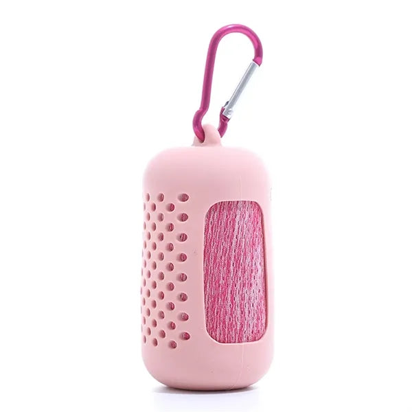 Quick Dry Sport Cooling Towel with Silicone Package