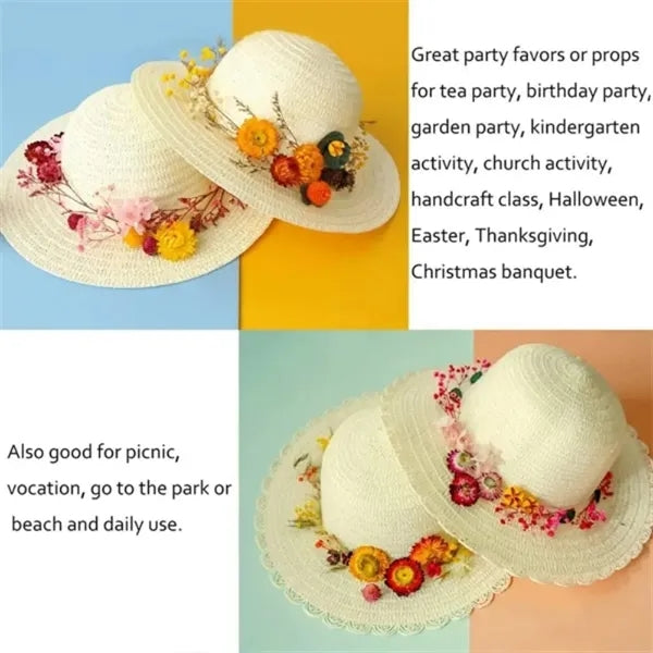Kid DIY Straw Hat