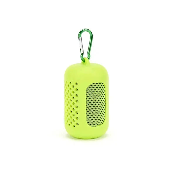 Quick Drying Microfiber Cooling Towel with Silicone Case