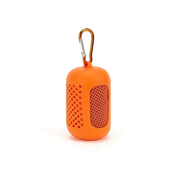 Quick Drying Microfiber Cooling Towel with Silicone Case