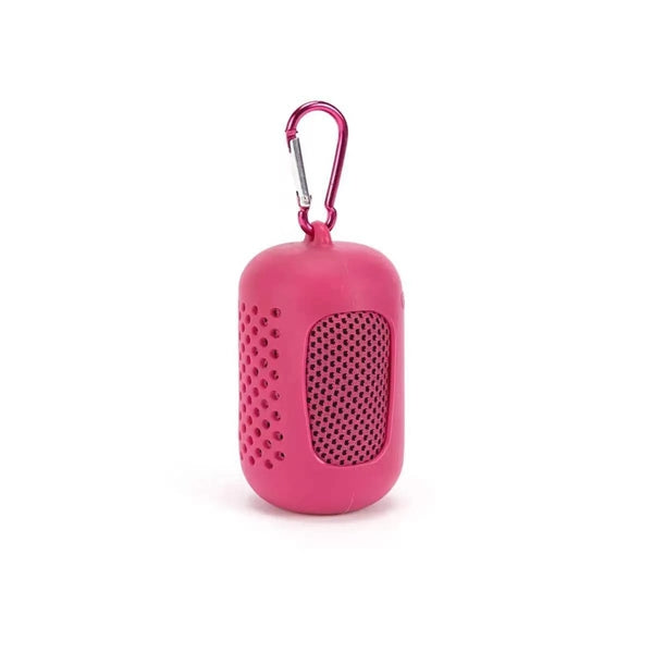 Quick Drying Microfiber Cooling Towel with Silicone Case
