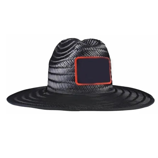 Straw Hat W/ Custom Patch