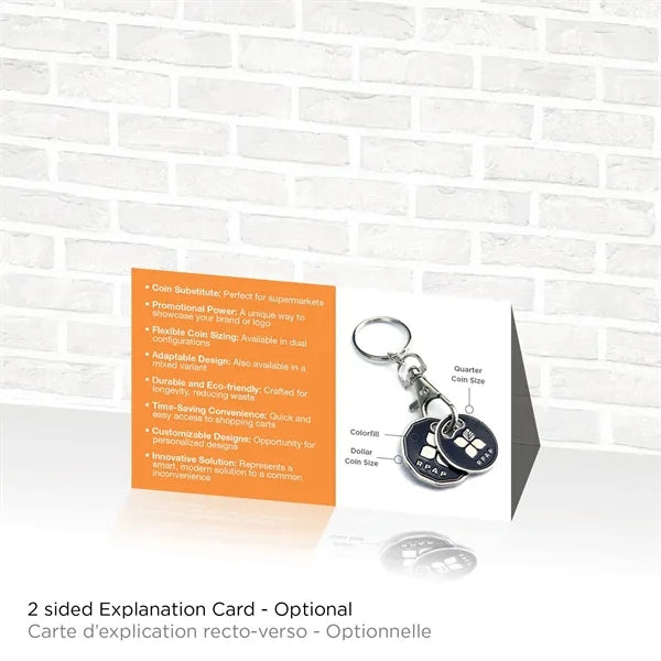 Shopping Cart Token Key Chain