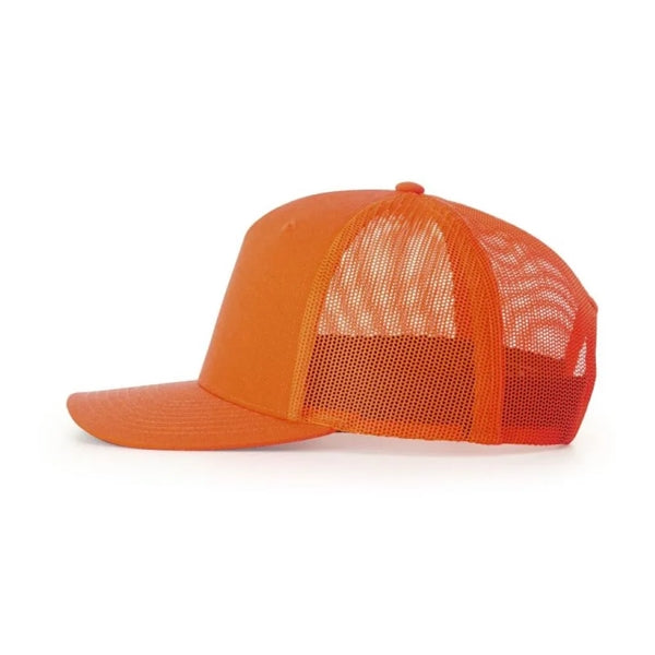 Richardson 882FP Blaze Orange Five Panel Trucker Hat