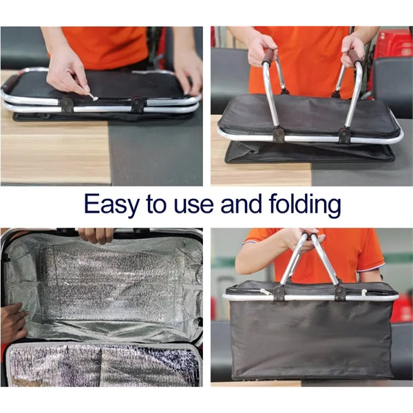 Foldable Cooler Picnic Basket