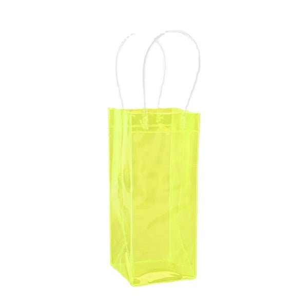 Clear PVC Ice Wine Tote Bag Cooler Pouch Collapsible