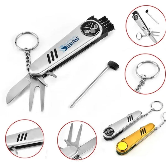 5 in 1 Kit Portable Multi-Pocket Golf Knife W/ Keychain