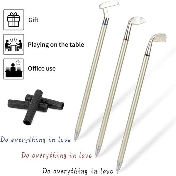 Golf Pen Set Ballpoint Mini Club Desk Toys Top Gift