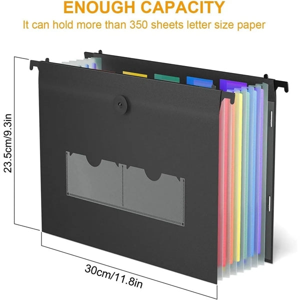Letter Size Hanging Expandable Accordion File Folders
