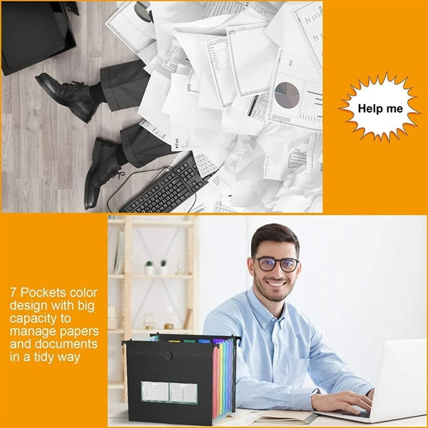 Letter Size Hanging Expandable Accordion File Folders