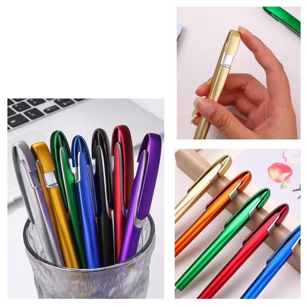 Plastic Push-To-Point Pen