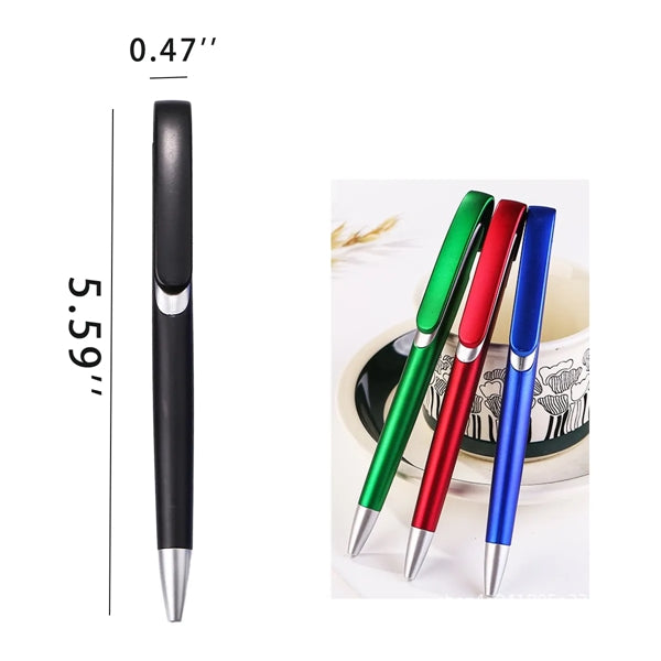 Plastic Push-To-Point Pen