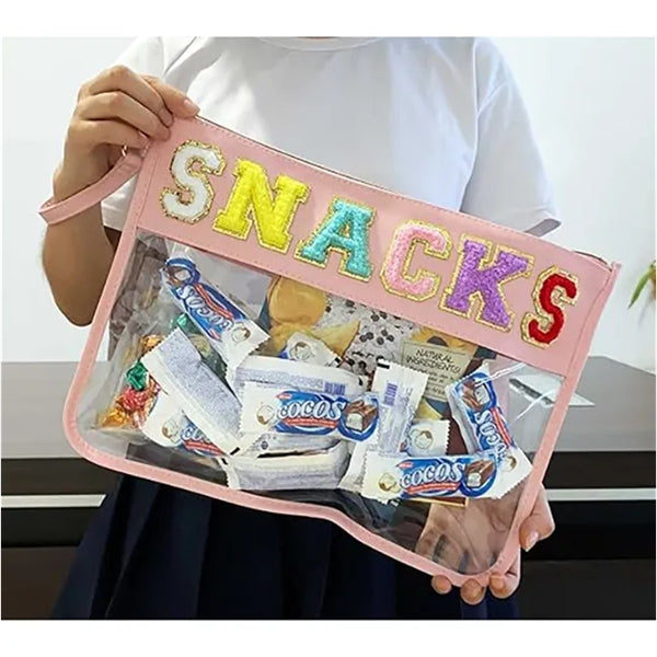 Letter Clear Tote Bag with Wrist Strap