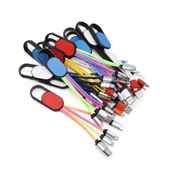 Multi Charging Cable Short 0.6FT With LED Light Trim