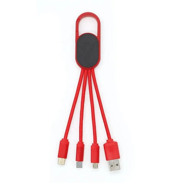 Multi Charging Cable Short 0.6FT With LED Light Trim