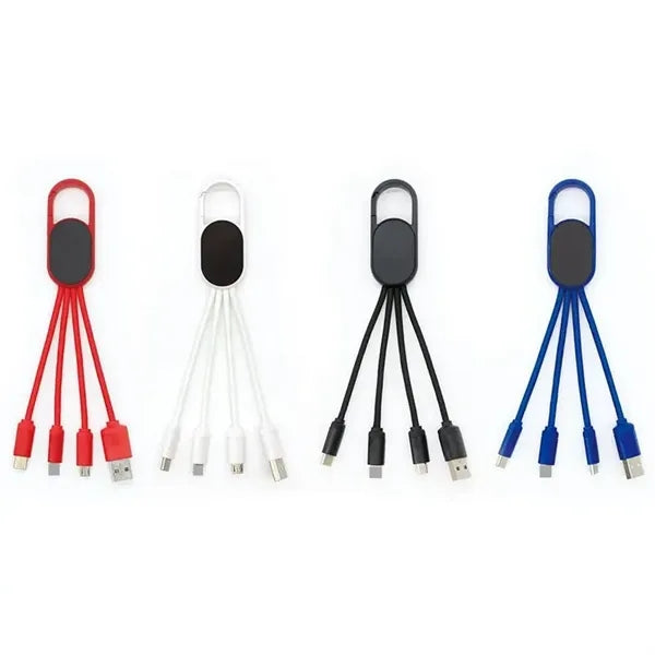 Multi Charging Cable Short 0.6FT With LED Light Trim