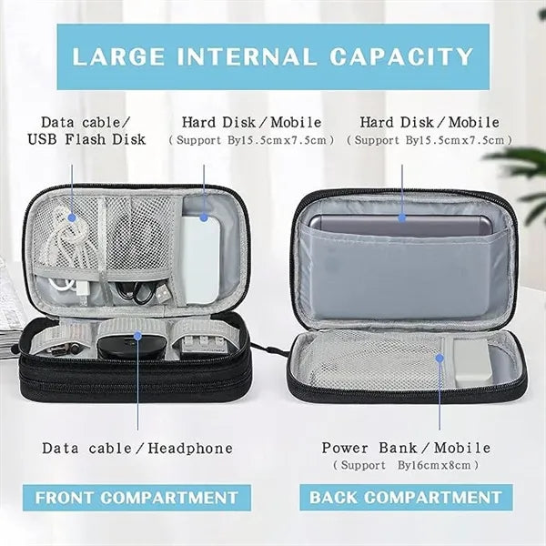 Travel Cable Electronic Accessory Storage Tote Bag