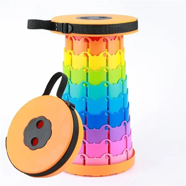 Rainbow Design Upgraded Folding Stool Lightweight