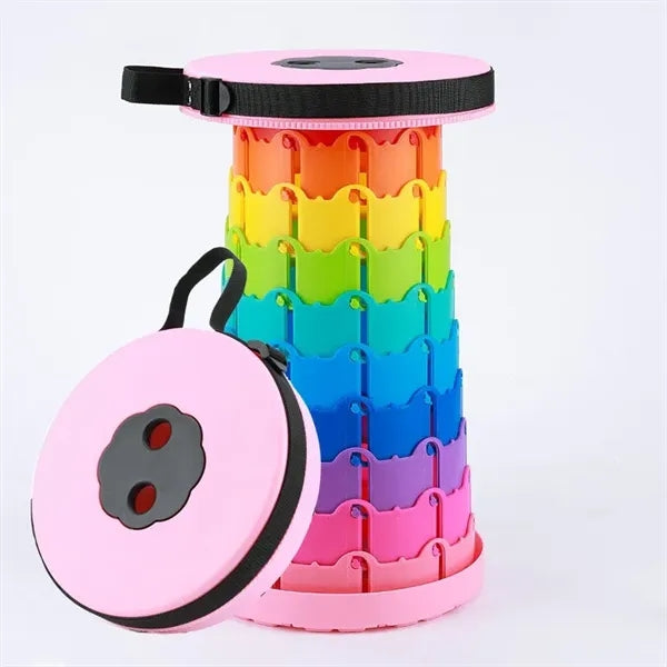 Rainbow Design Upgraded Folding Stool Lightweight