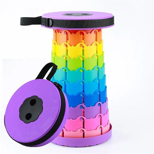 Rainbow Design Upgraded Folding Stool Lightweight