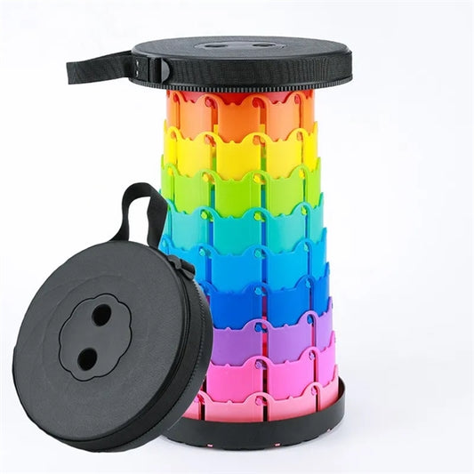Rainbow Design Upgraded Folding Stool Lightweight