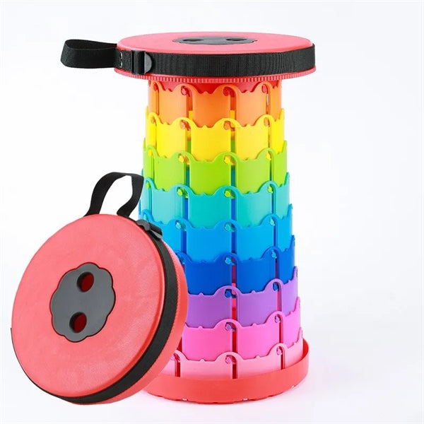 Rainbow Design Upgraded Folding Stool Lightweight