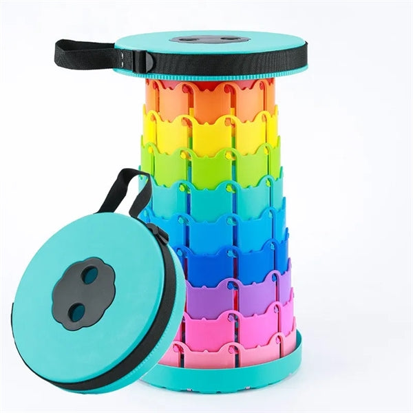 Rainbow Design Upgraded Folding Stool Lightweight