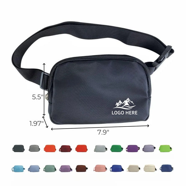 Waterproof Zipper Waist Bag