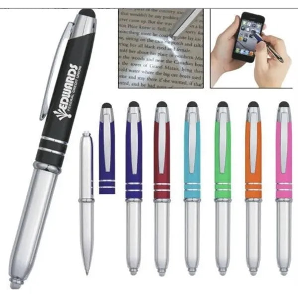 3-in-1 Stylus, Light, & Ballpoint Pen
