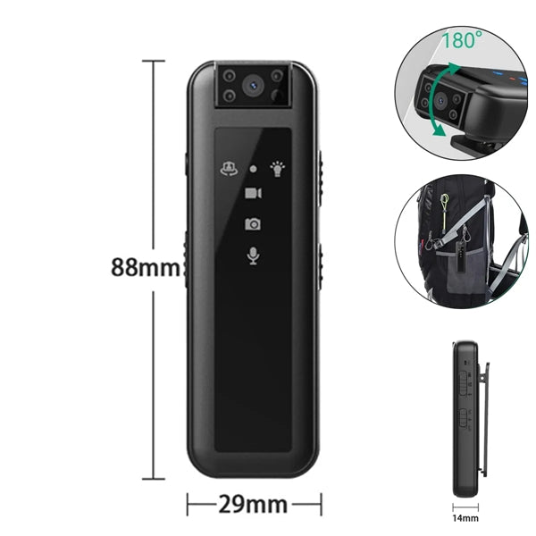 Mini Body 180 Degree Rotating Camera