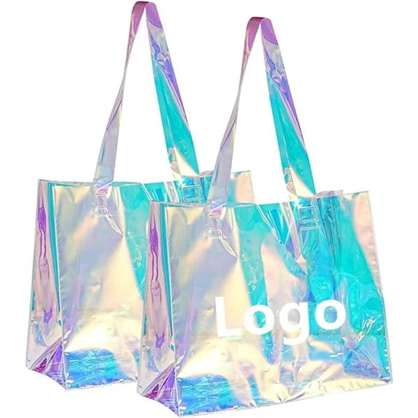 Iridescent Clear Beach Tote Bag
