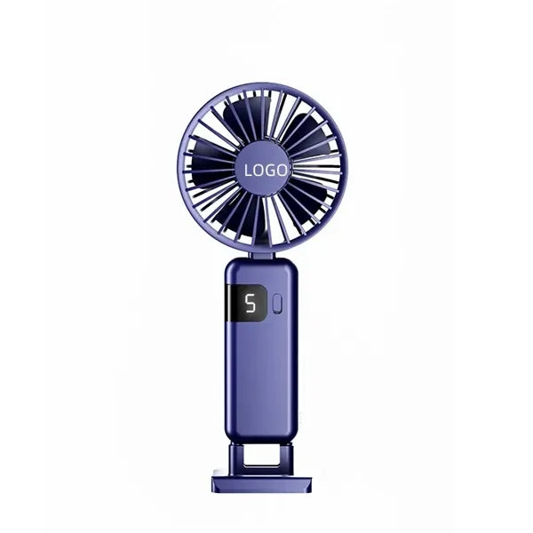 Neck handheld usb rechargeable digital display fan